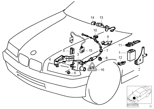 Genuine BMW 65711384767 E34 Actuator Supporting Plate (Inc. 525ix, 525i & 520i) | ML Performance UK Car Parts