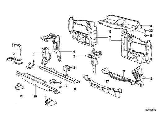 Genuine BMW 41111900694 E28 Bracket Lower Right (Inc. 524td, 520i & 528i) | ML Performance UK UK Car Parts