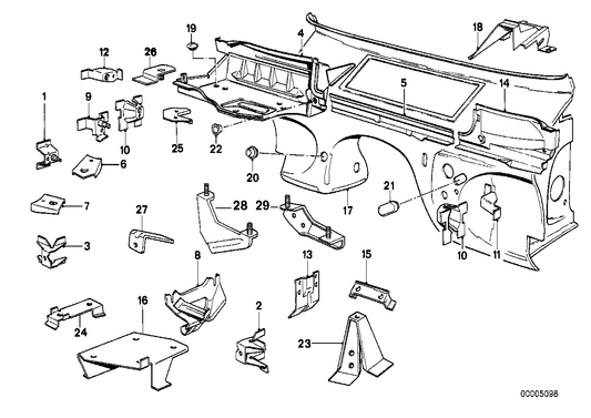 Genuine BMW 41241936200 E30 Support (Inc. 318i, 316 & 316i) | ML Performance UK UK Car Parts