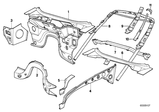 Genuine BMW 41212291825 Left Apron (Inc. Z1) | ML Performance UK UK Car Parts