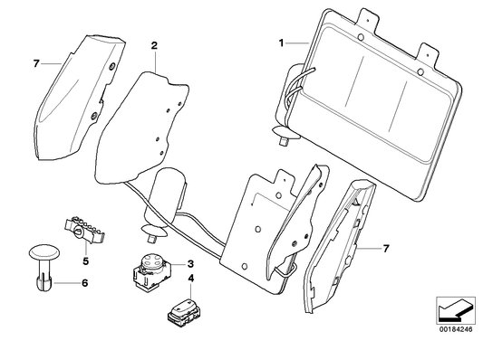 Genuine BMW 52109113361 E93 Backrest Width Adjustment (Inc. 325d, 335is & 320i) | ML Performance UK UK Car Parts