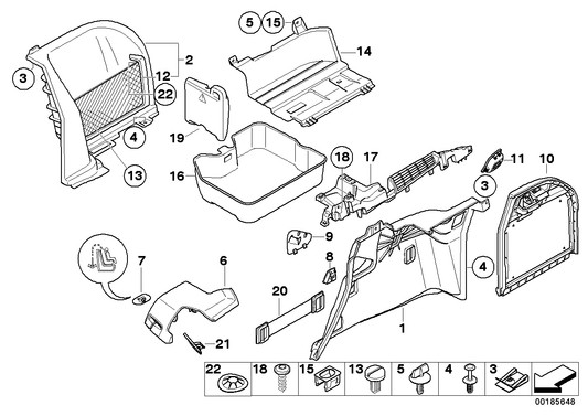 Genuine BMW 51477157717 E70 E91 Multi-Functional Hook GRAU (Inc. X5 3.0d, M5 & 323i) | ML Performance UK UK Car Parts