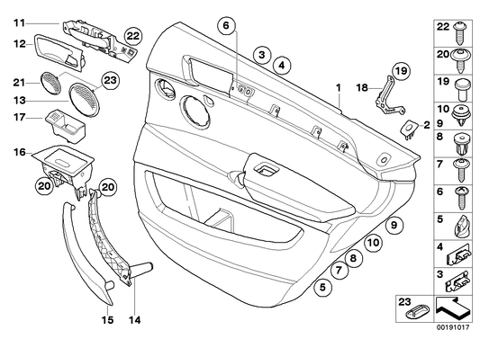 Genuine BMW 51429133704 E70 Door Lining Leather Rear Right CAMEL (Inc. X5) | ML Performance UK UK Car Parts