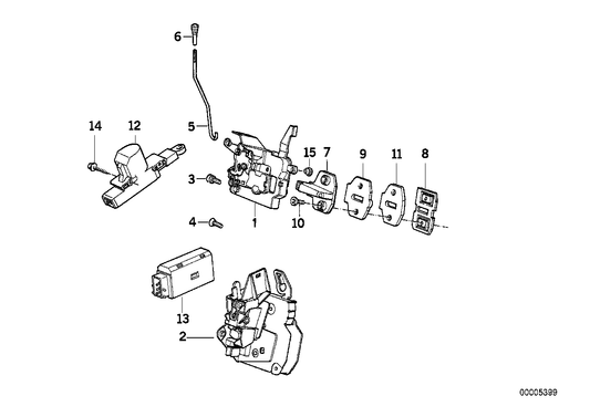 Genuine BMW 51218168924 E34 Door Lock Front Right (Inc. 530i, 525td & 524td)