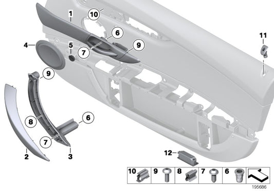 Genuine BMW 51419167017 E89 Door Handle, Satinsilber, Left (Inc. Z4 35is, Z4 23i & Z4 20i) | ML Performance UK UK Car Parts