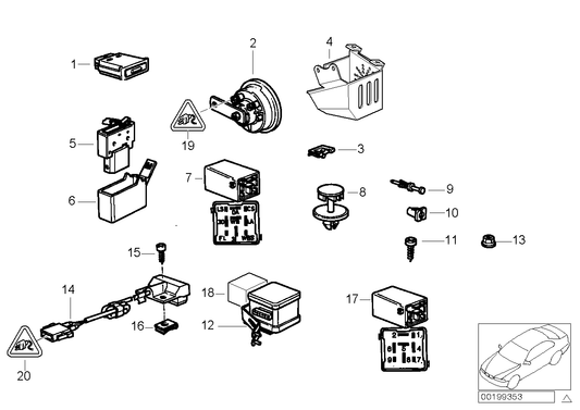 Genuine BMW 65758366218 E36 E34 Contact Door Window (Inc. 316i 1.9, 325i & M5 3.8) | ML Performance UK Car Parts
