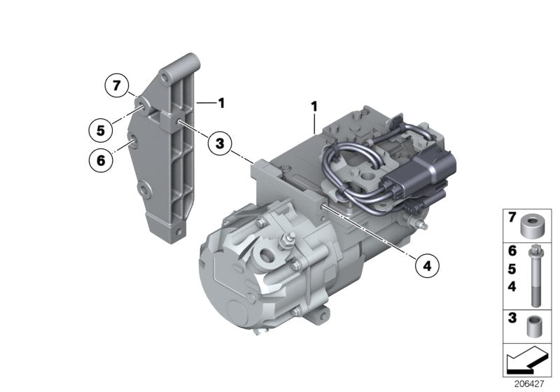 Genuine BMW 64557593676 E72 Bush (Inc. Hybrid X6) | ML Performance UK UK Car Parts