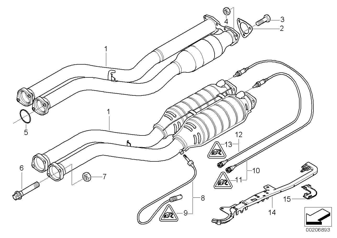 Genuine BMW 18107832909 E46 Exhaust System, Front (Inc. M3) | ML Performance UK UK Car Parts