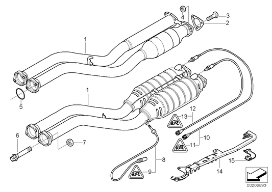 Genuine BMW 18107832909 E46 Exhaust System, Front (Inc. M3) | ML Performance UK UK Car Parts