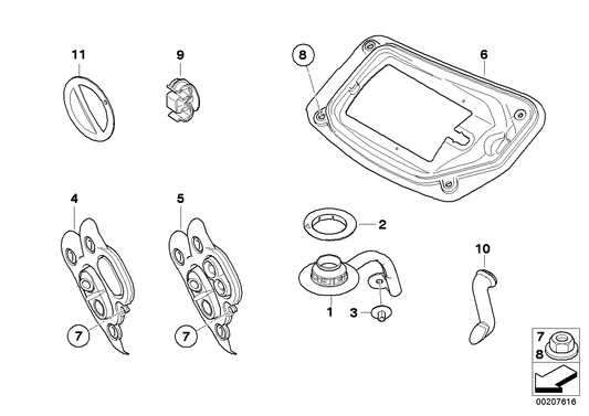Genuine BMW 64116946719 E81 E84 E93 Sealing Plate, Air Conditioning (Inc. M3, 318i & X4 28iX) | ML Performance UK UK Car Parts