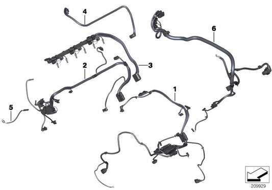 Genuine BMW 12517631761 Wiring Harness, Eng. Sensoric Module 2 (Inc. 335i, Hybrid 7 & 535iX) | ML Performance UK UK Car Parts