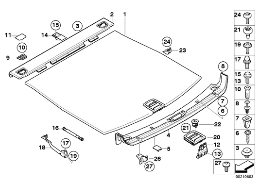 Genuine BMW 51476951091 E61 Hinge Bracket Floor Carpet (Inc. 545i, 530i & 535xi) | ML Performance UK UK Car Parts