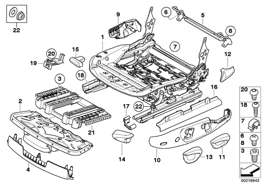 Genuine BMW 52106985594 E92 Seat Trim, Right CREAMBEIGE (Inc. 328xi, 330xd & 330i) | ML Performance UK UK Car Parts