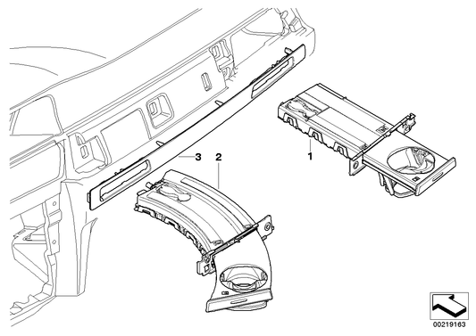 Genuine BMW 51457974438 E90 E91 Cup Holder Right AMARONE (Inc. 316d, 335xi & 323i) | ML Performance UK UK Car Parts