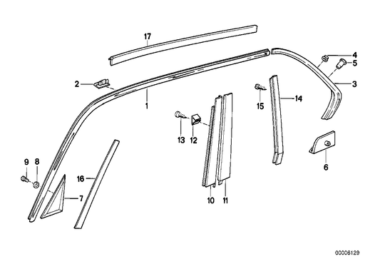 Genuine BMW 51131928162 E32 Moulding Right (Inc. 735i, 730i & 750i) | ML Performance UK UK Car Parts