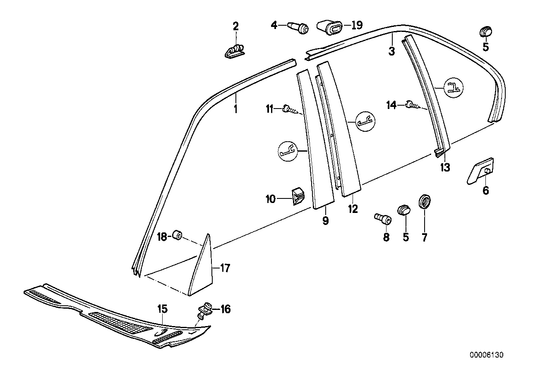 Genuine BMW 51711946231 E34 Covering Left (Inc. 525ix, 525i & 520i) | ML Performance UK Car Parts