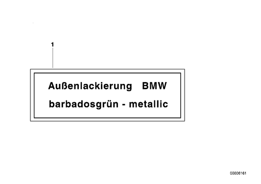 Genuine BMW 51141867559 E30 E28 E23 Label GRAPHIT-MET (Inc. 528e, 728iS & M6) | ML Performance UK UK Car Parts