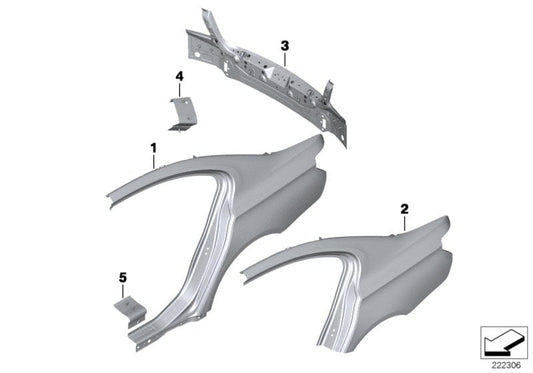 Genuine BMW 41219240148 Reinforcement Plate, Rocker Panel, Right (Inc. 528iX, 520i & 535i) | ML Performance UK UK Car Parts