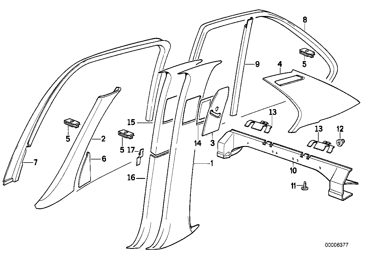 Genuine BMW 51438138000 E34 Frame 0394SILBGR.HELL (Inc. 535i, 525tds & M5 3.6) | ML Performance UK UK Car Parts