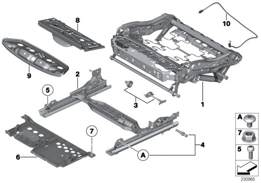 Genuine BMW 52107267729 RR4 Left Supporting Plate (Inc. 760LiS, M550dX & 530i) | ML Performance UK UK Car Parts