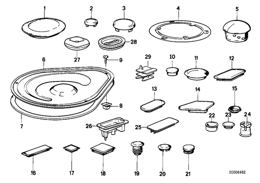 Genuine BMW 51711964818 E34 E32 Blind Plug D=15mm (Inc. 740iL, M5 3.8 & 750i) | ML Performance UK UK Car Parts
