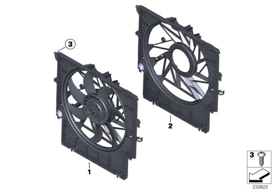 Genuine BMW 17427560768 F25 Fan Shroud (Inc. X3 28iX) | ML Performance UK UK Car Parts