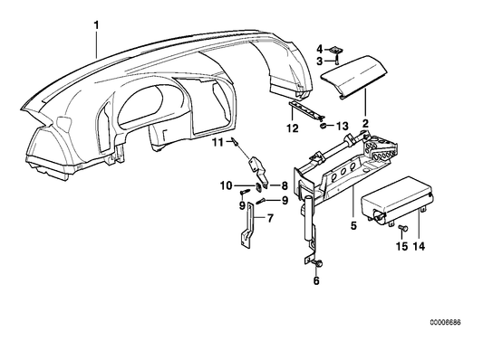 Genuine BMW 51458157997 E36 Trim Panel Dashboard SCHWARZ (Inc. M3, 318is & 316i) | ML Performance UK UK Car Parts