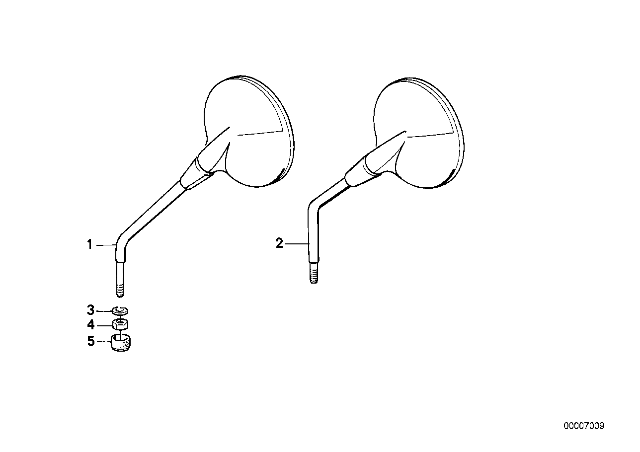 Genuine BMW 51161452418 Mirror Right SCHWARZ (Inc. R 65 RT) | ML Performance UK UK Car Parts