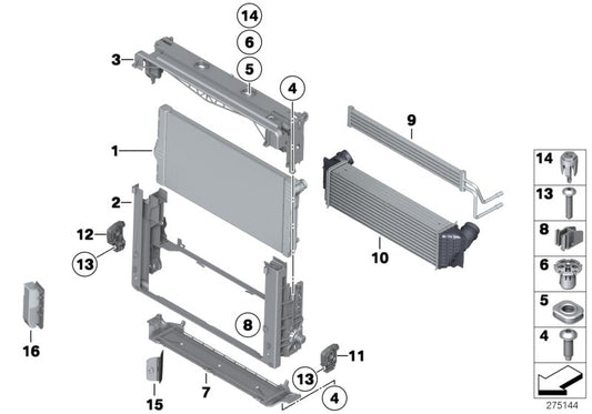 Genuine BMW 17117631698 Module Carrier (Inc. Hybrid 5, Hybrid 7 & Hybrid 7L) | ML Performance UK UK Car Parts