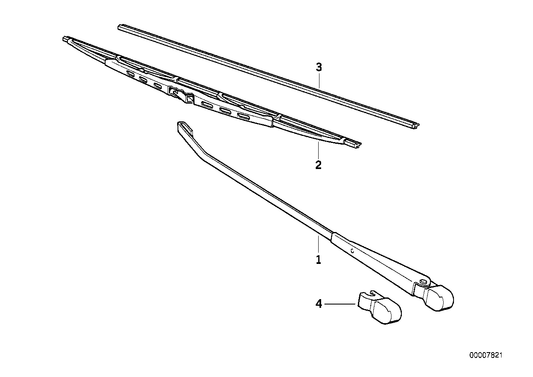 Genuine BMW 61619069196 E36 E30 Set Of Wiper Blades (Inc. 320is, 316i 1.9 & Z1) | ML Performance UK UK Car Parts