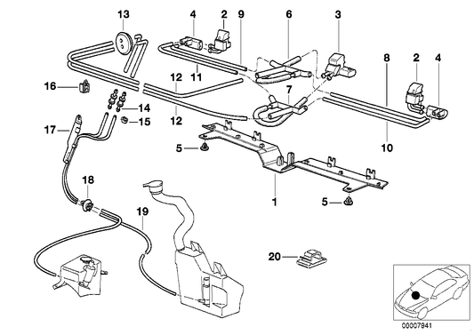 Genuine BMW 61668360695 E38 Left Hose (Inc. 740i, 750iL & 730iL) | ML Performance UK Car Parts