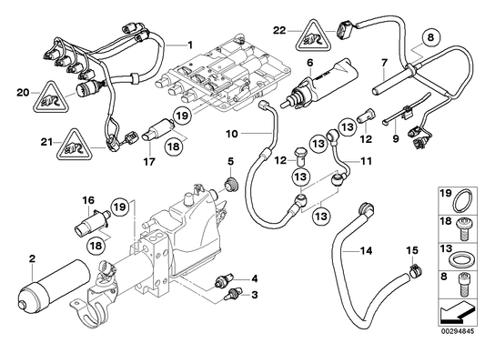 Genuine BMW 23017838939 E60 E63 E61 Pressure Line, Valve Block (Inc. M5 & M6) | ML Performance UK UK Car Parts