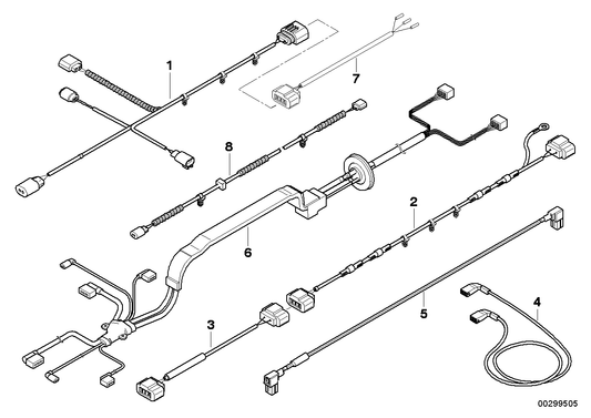 Genuine BMW 12517575579 E71 E72 E70 Wiring Harness, Rear Differential (Inc. Hybrid X6 & X6) | ML Performance UK UK Car Parts