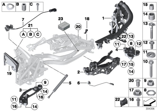 Genuine BMW 54377192955 E89 Coupling Lock, Left (Inc. Z4 23i, Z4 35i & Z4 20i) | ML Performance UK UK Car Parts