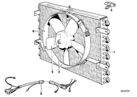Genuine BMW 64531371727 E24 Condenser (Inc. 633CSi, 635CSi & 628CSi)