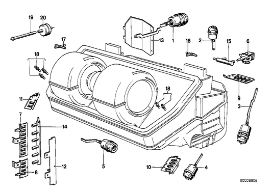 Genuine BMW 64111369309 E23 Actuator Fresh Air Flap (Inc. 735i, 728i & 733i) | ML Performance UK Car Parts