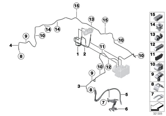 Genuine BMW 34306854015 F22 F21 Pipe M10/M12 (Inc. 325d, 320i ed & 116d) | ML Performance UK UK Car Parts