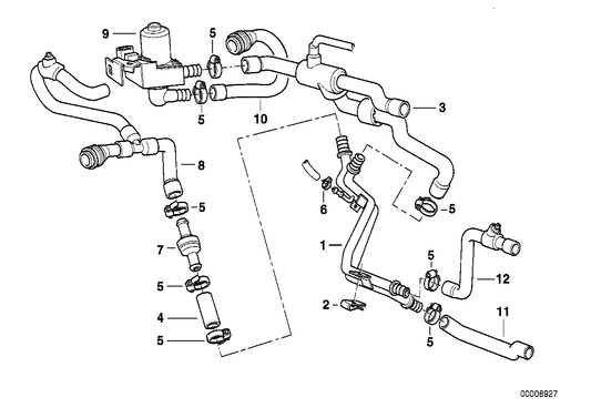 Genuine BMW 64528390726 E38 Hose (Inc. 740i, 730i & 730iL) | ML Performance UK Car Parts