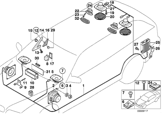 Genuine BMW 51448149139 E34 Cover Loudspeaker Left PERGAMENT (Inc. M5, 520i & 530i) | ML Performance UK UK Car Parts