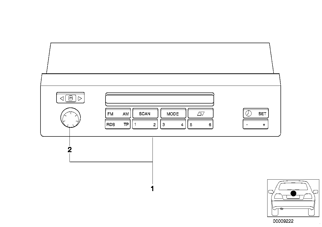 Genuine BMW 65806914588 E39 Information Display (Inc. 525d, 540iP & 530i) | ML Performance UK UK Car Parts