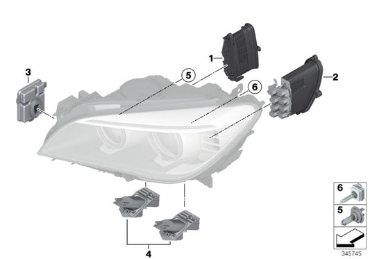 Genuine BMW 63117339060 Insert For Turn Signal, Right (Inc. 750LiX, 750iX & 750i) | ML Performance UK UK Car Parts