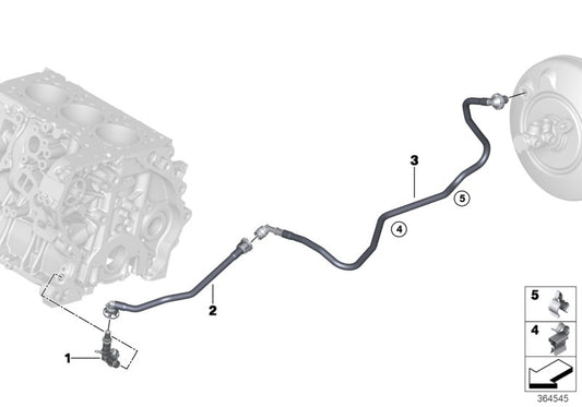 Genuine BMW 11668654730 F39 F40 F20 Vacuum Pipe (Inc. X1 & 218d) | ML Performance UK UK Car Parts