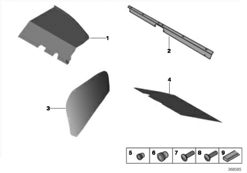 Genuine BMW 51468416588 Partition Right SPEC 2013 (Inc. M235i Racing) | ML Performance UK UK Car Parts
