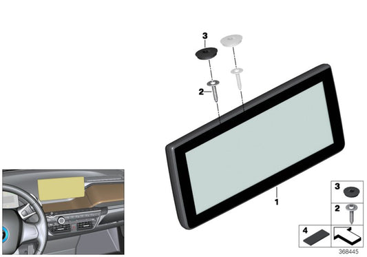 Genuine BMW 65506842991 Central Information Display 10,25" (Inc. i3 60Ah Rex, i3 120Ah & i3s 94Ah) | ML Performance UK UK Car Parts