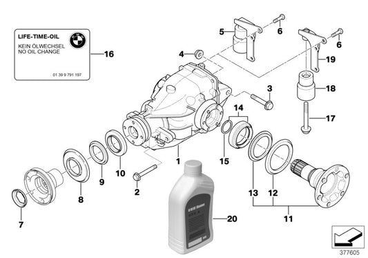 Genuine BMW 33107514198 E85 E46 E86 Exch. Final Drive I=3,64 (Inc. Z4 3.0si, Z4 2.5i & 330i) | ML Performance UK UK Car Parts