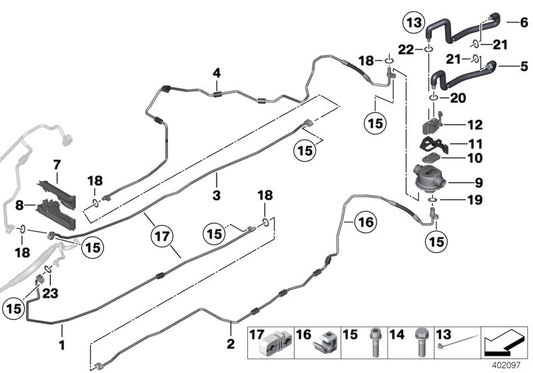 Genuine BMW 64539198296 Suction Pipe (Inc. Hybrid 7 & Hybrid 7L) | ML Performance UK UK Car Parts