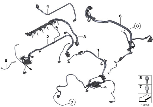 Genuine BMW 12517593341 F25 F26 Wiring Harness Engine Adapter Sensoric 2 (Inc. X3 35iX & X4) | ML Performance UK UK Car Parts