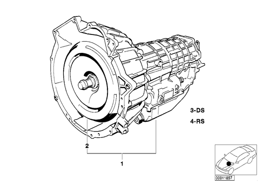 Genuine BMW 24001216114 E24 Exch. Automatic Transmission 4HP22-YH (Inc. 628CSi) | ML Performance UK UK Car Parts