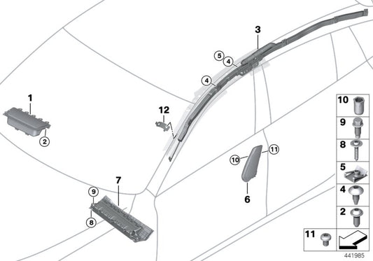 Genuine BMW 72127293766 Side Airbag, Front Right Seat ELFENBEIN (Inc. 650iX 4.0, 640i & M6) | ML Performance UK UK Car Parts