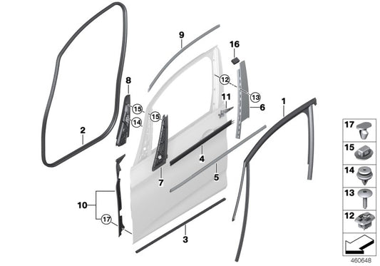 Genuine BMW 51337403788 Corner Moulding, Interior Right HIFI (Inc. 218d, 220i & 216i) | ML Performance UK UK Car Parts